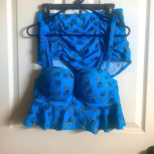 Torrid pineapple two piece size 0 or 12